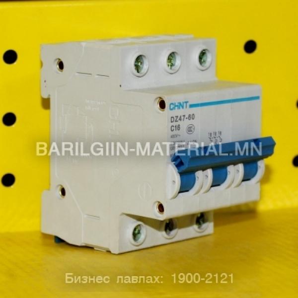 3 паз с16 автомат DZ47-60