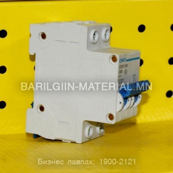 chint 2 паз с60 автомат DZ47-60